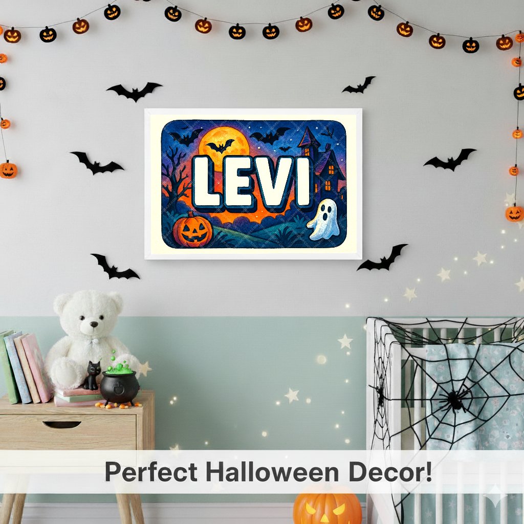 Personalized name art for Levi