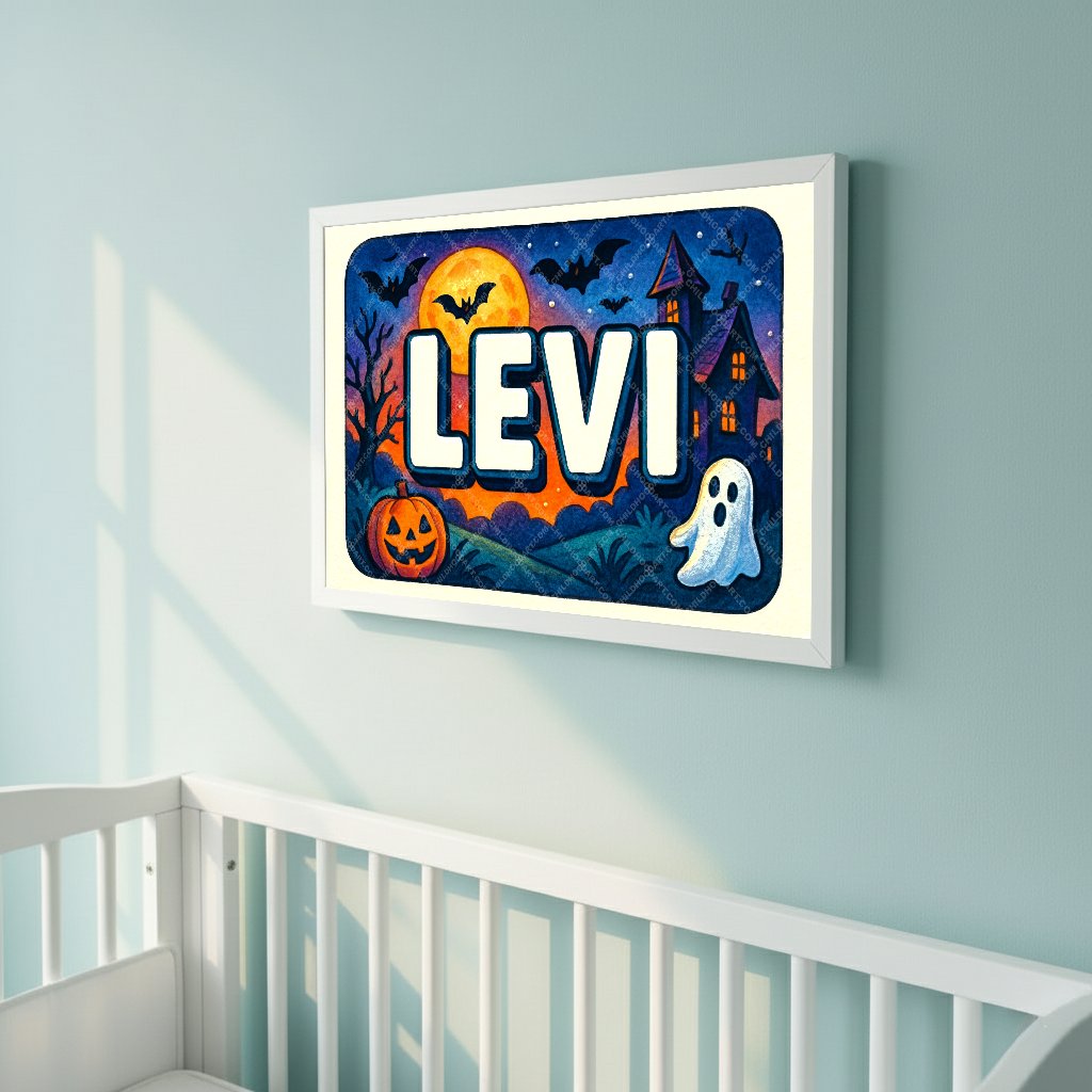 Personalized name art for Levi