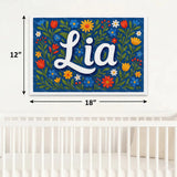 Calm personalized name art for Lia