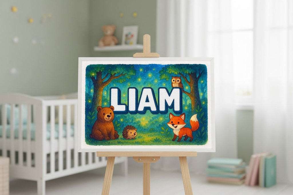 Personalized name art for Liam