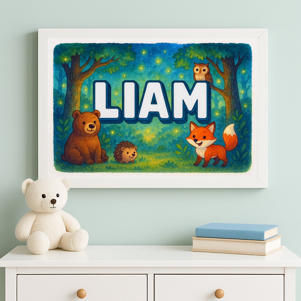 Personalized name art for Liam