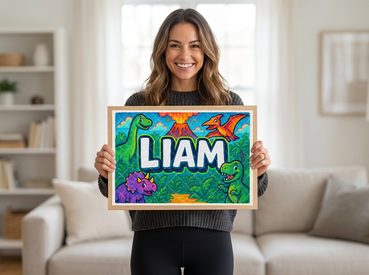 Personalized name art for Liam