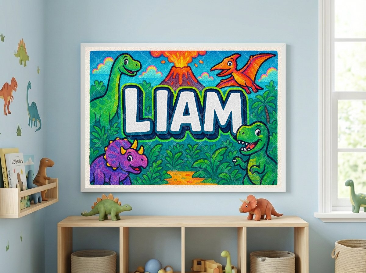 Personalized name art for Liam