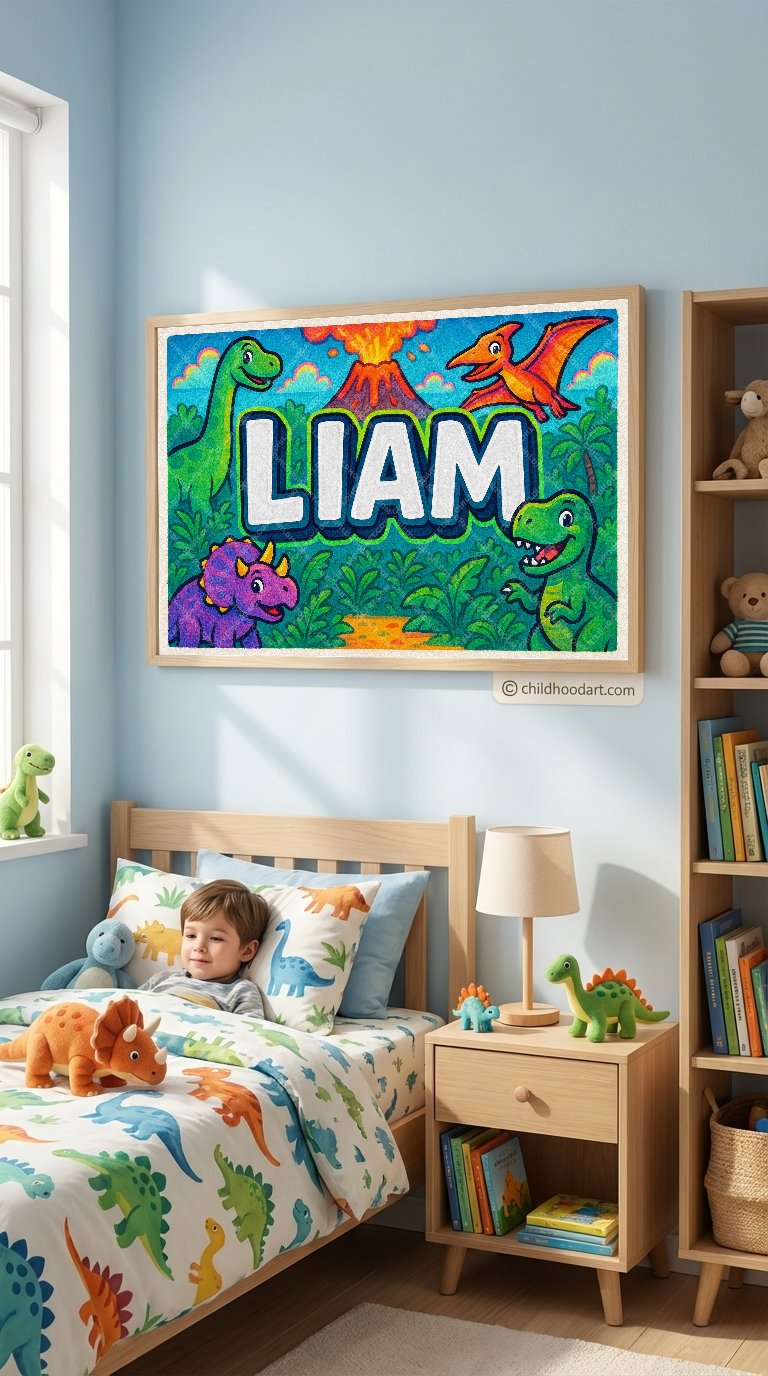 Personalized name art for Liam