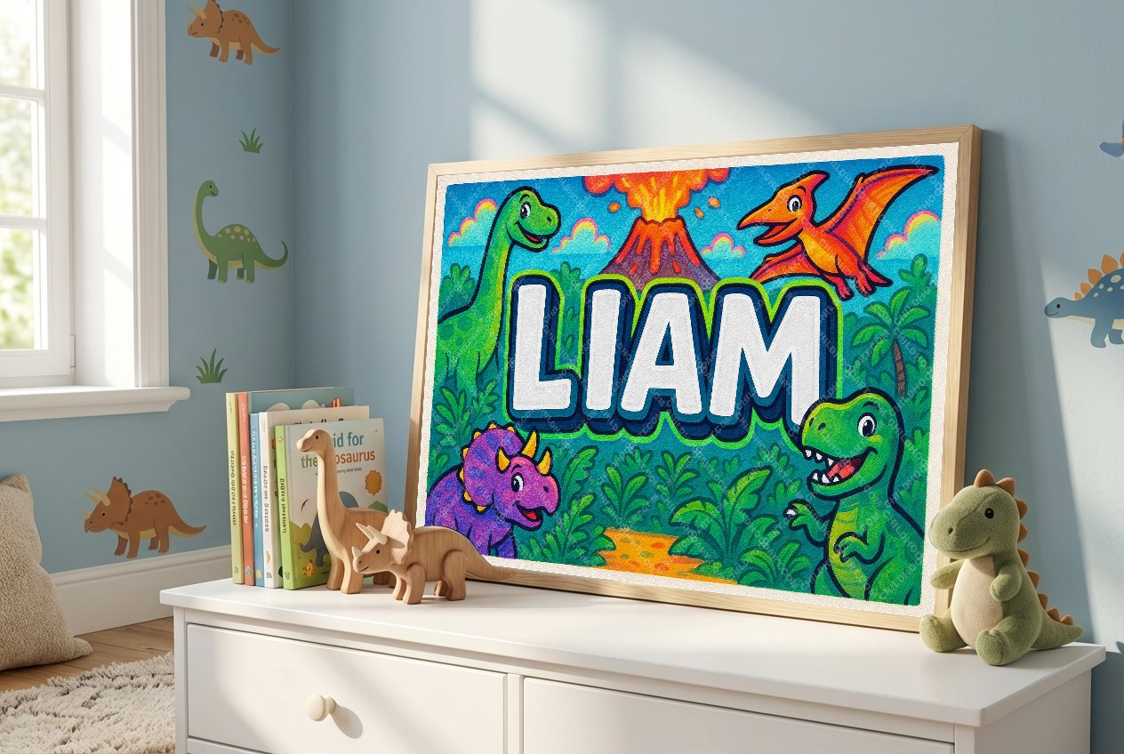 Personalized name art for Liam