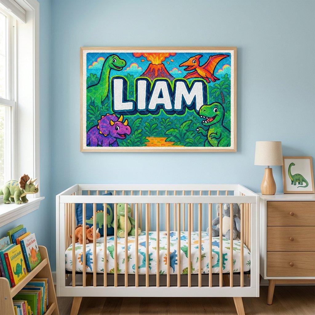 Personalized name art for Liam