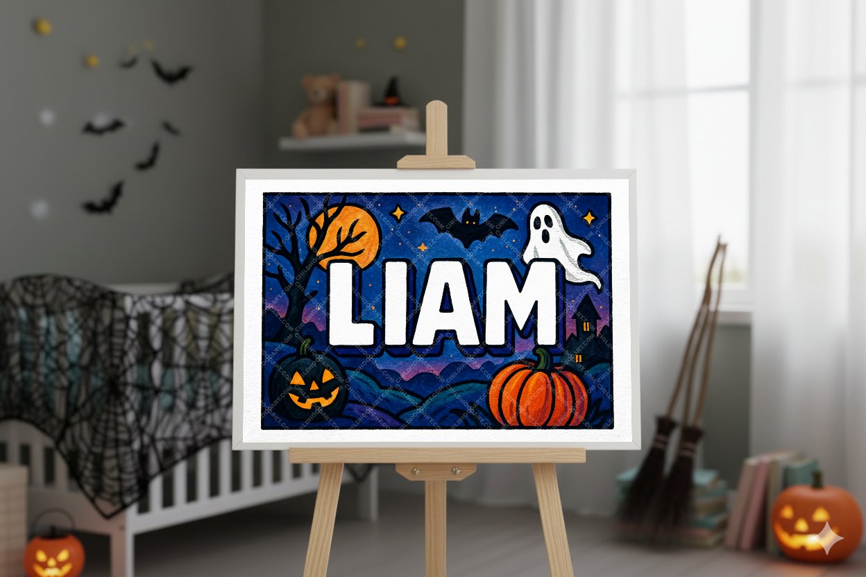 Personalized name art for Liam