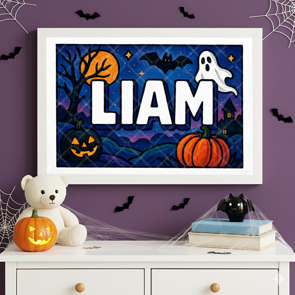 Personalized name art for Liam