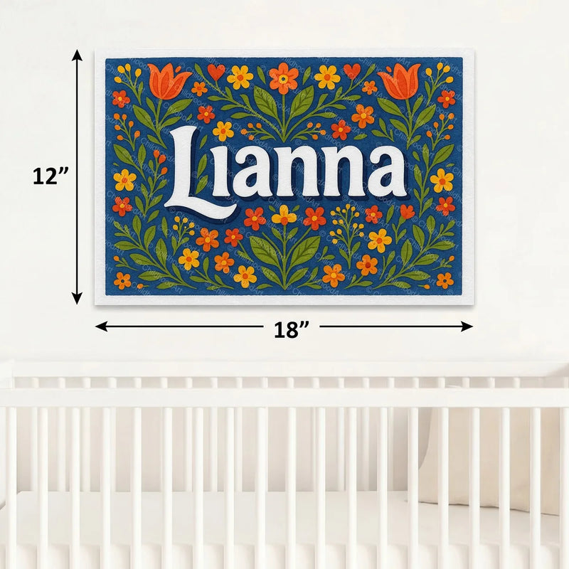 Calm personalized name art for Lianna