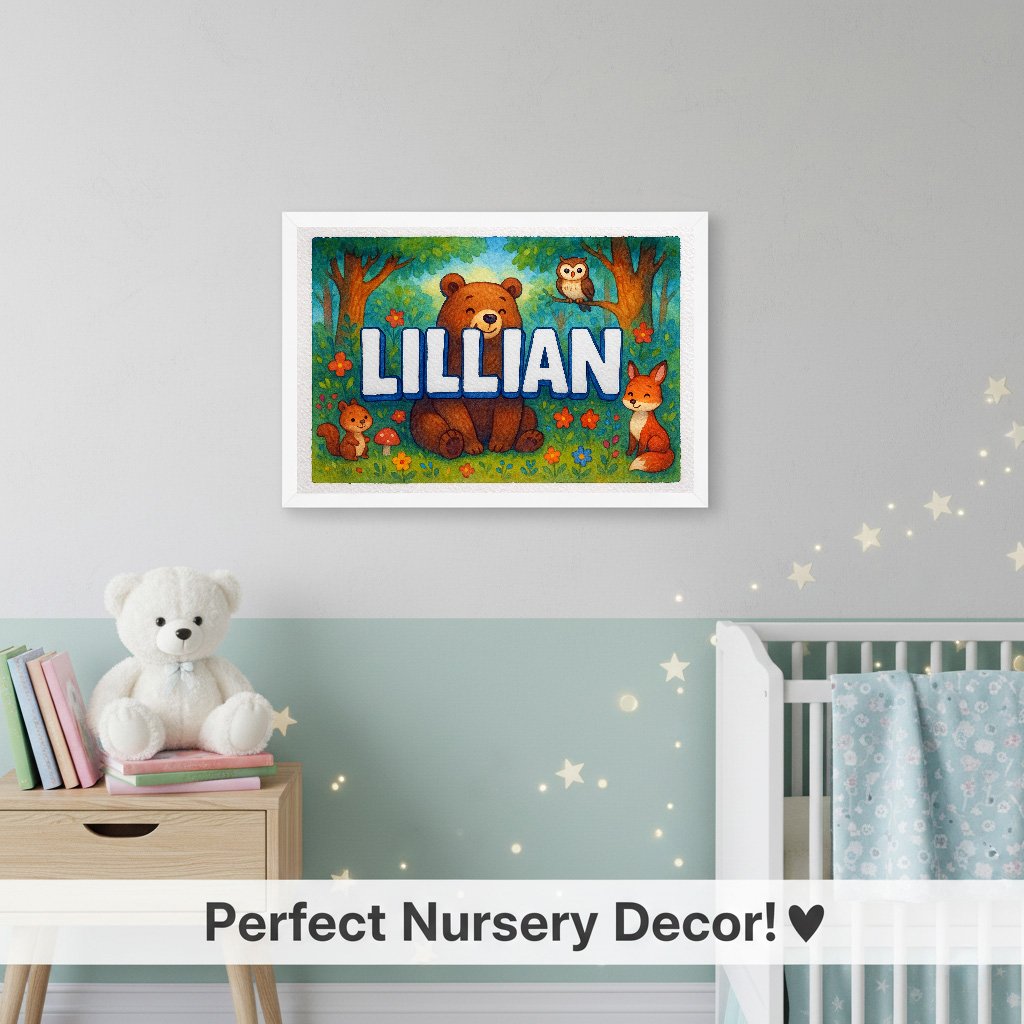 Personalized name art for Lillian