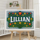 Calm personalized name art for Lillian