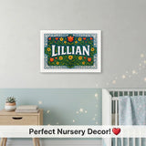 Calm personalized name art for Lillian