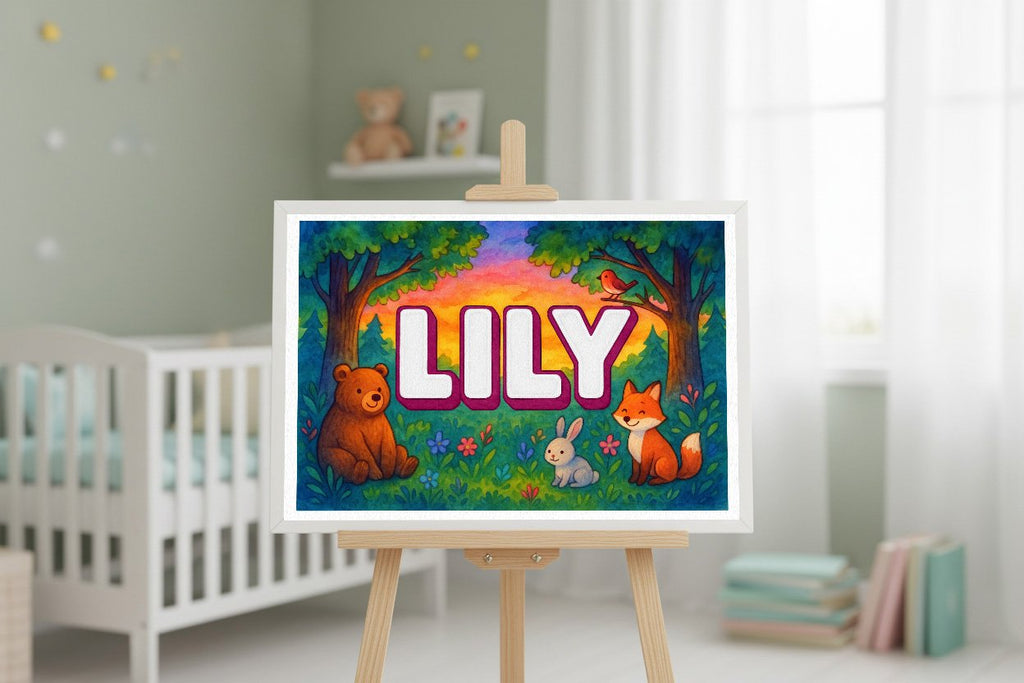 Personalized name art for Lily