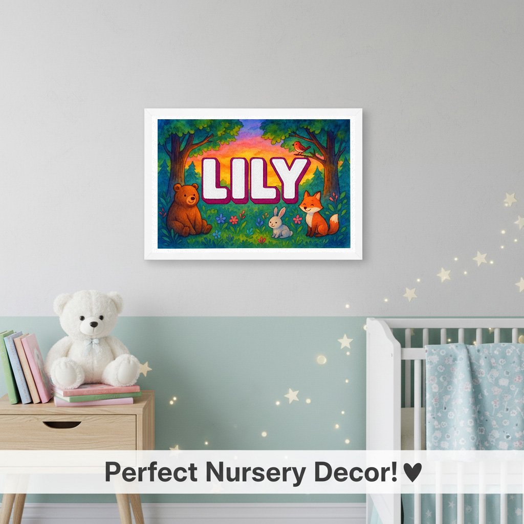 Personalized name art for Lily
