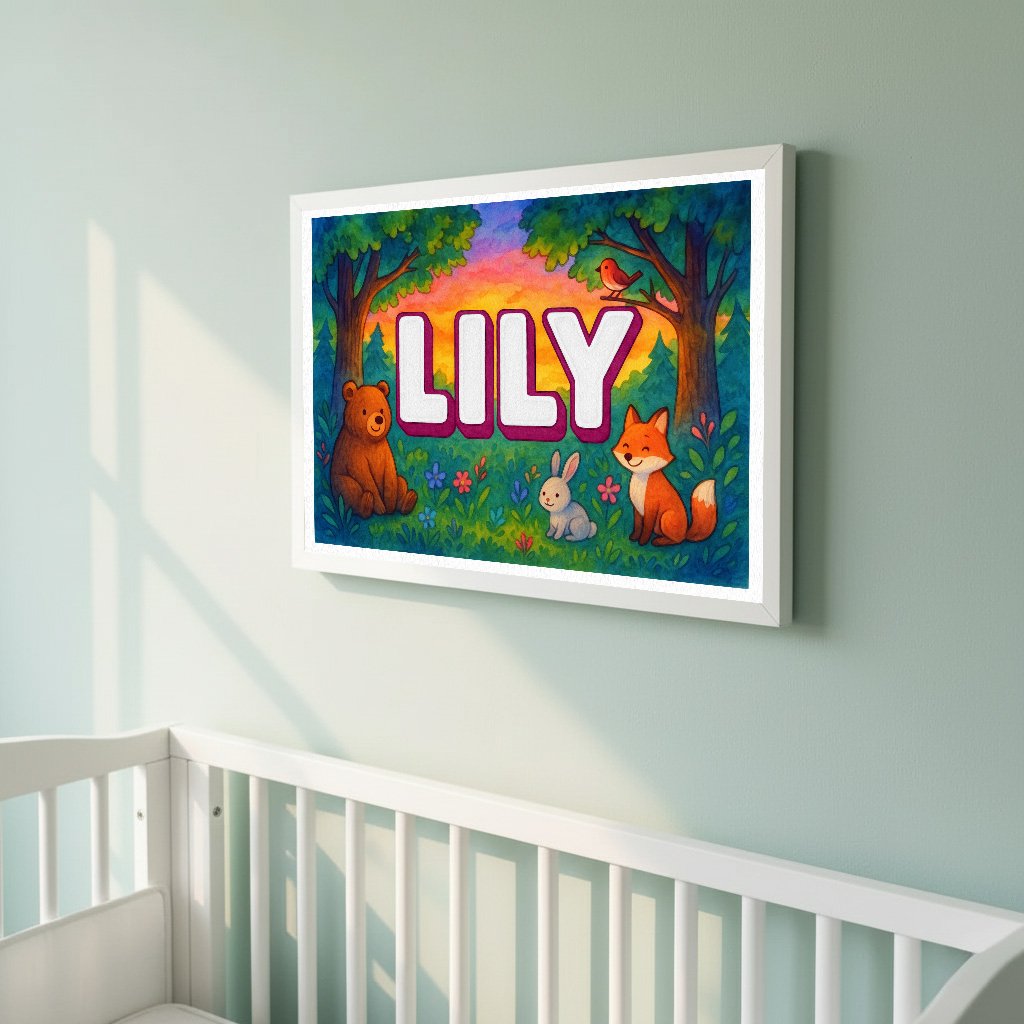 Personalized name art for Lily