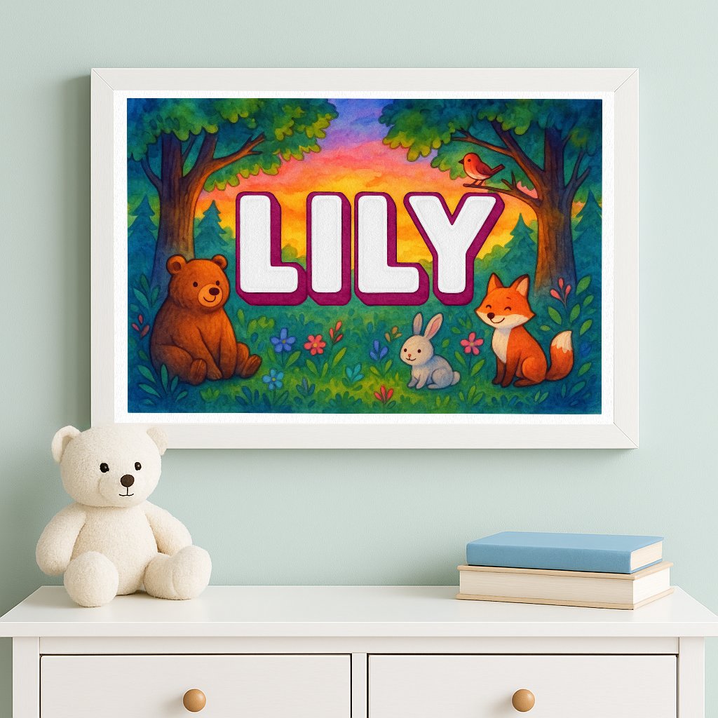Personalized name art for Lily