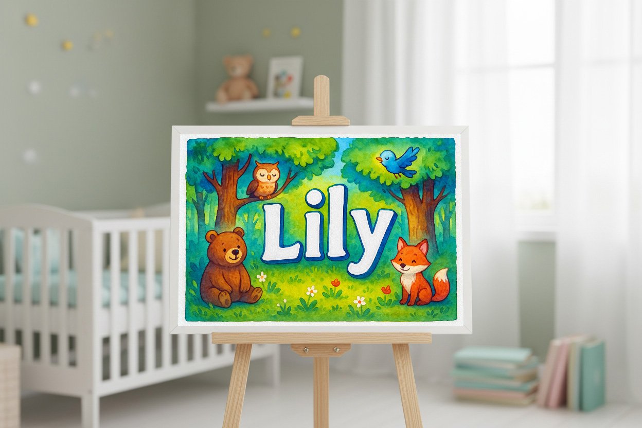 Personalized name art for Lily
