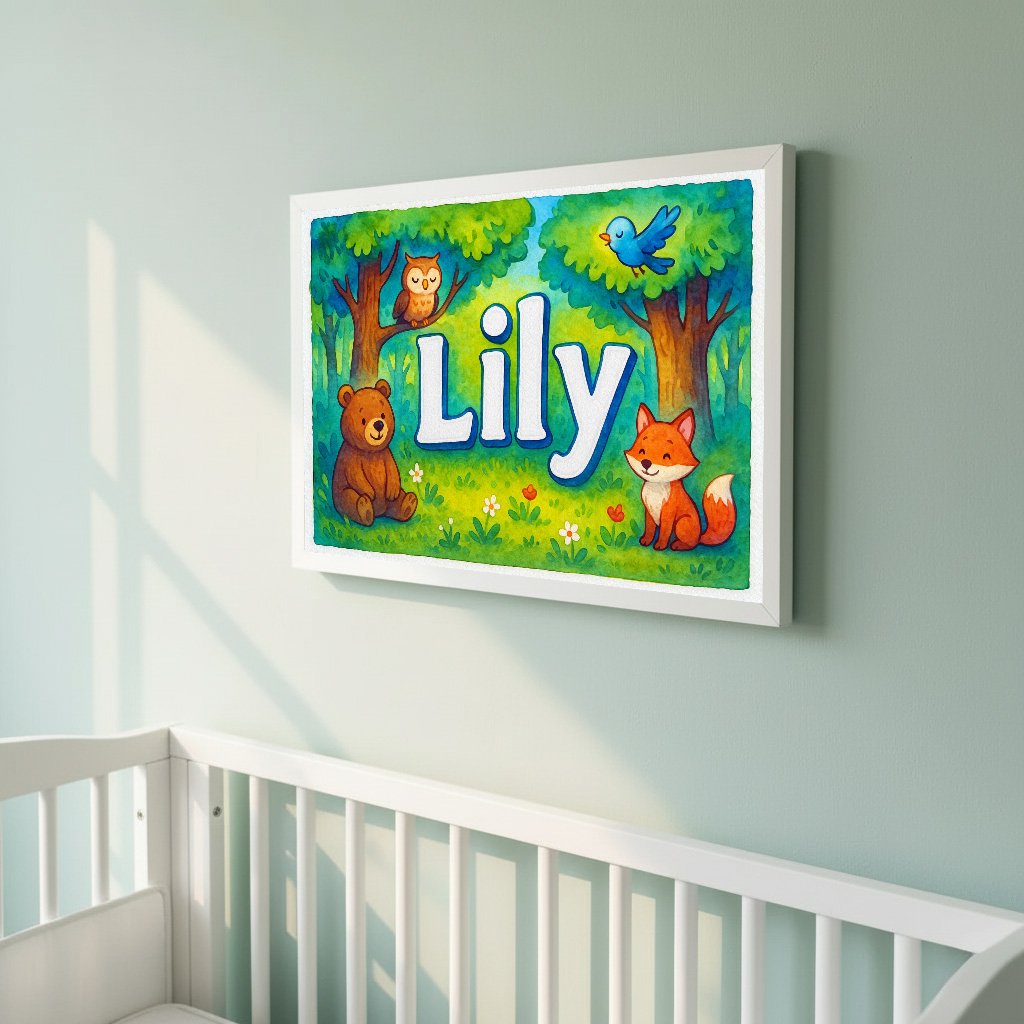 Personalized name art for Lily