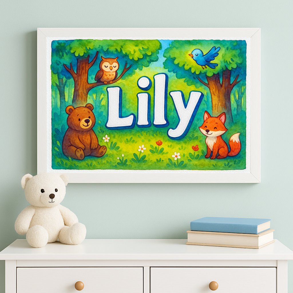 Personalized name art for Lily