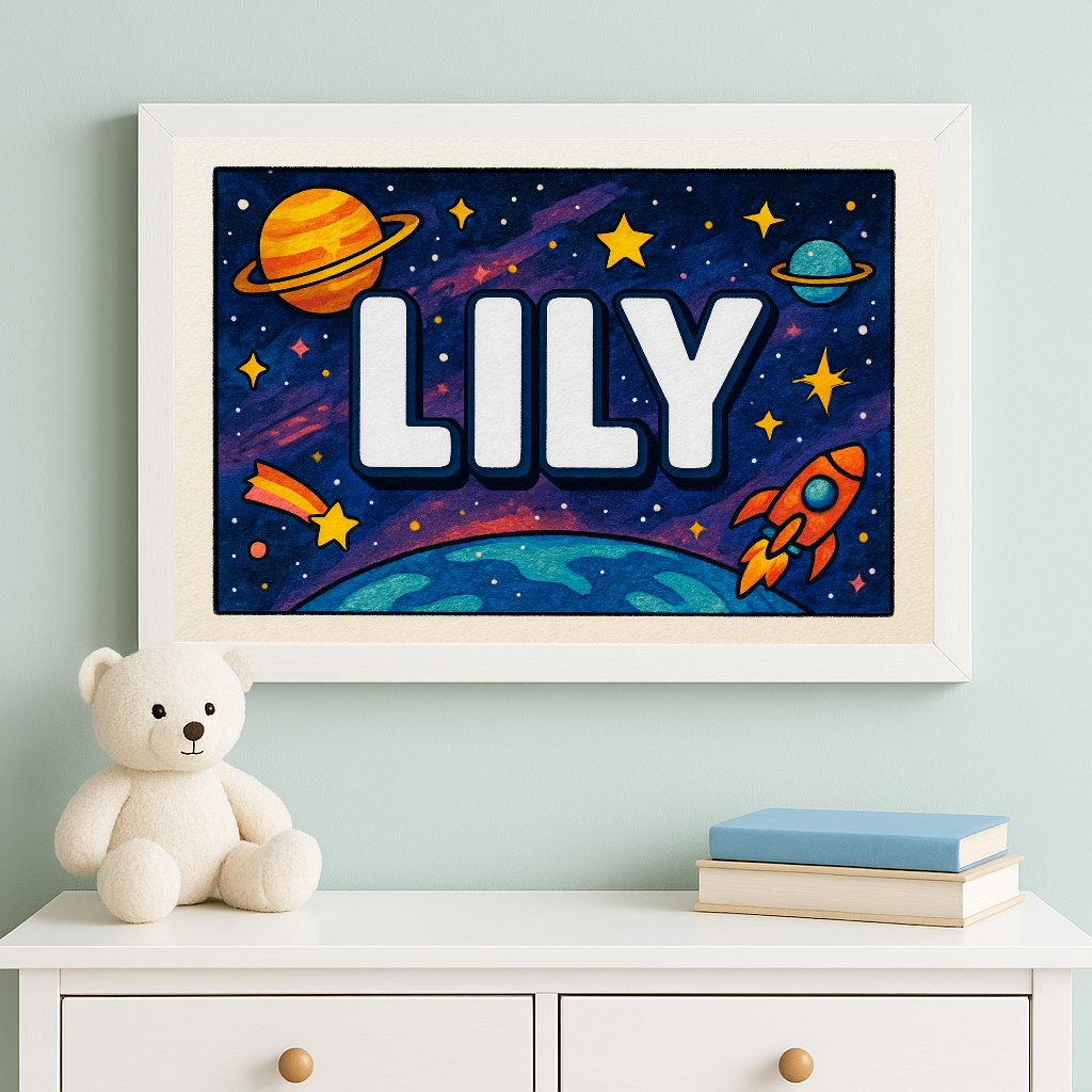 Personalized name art for Lily