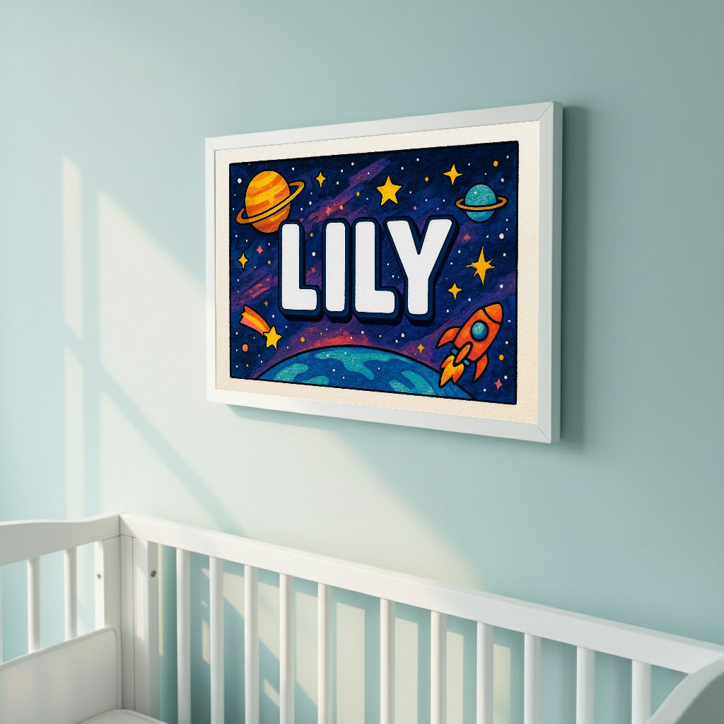 Personalized name art for Lily