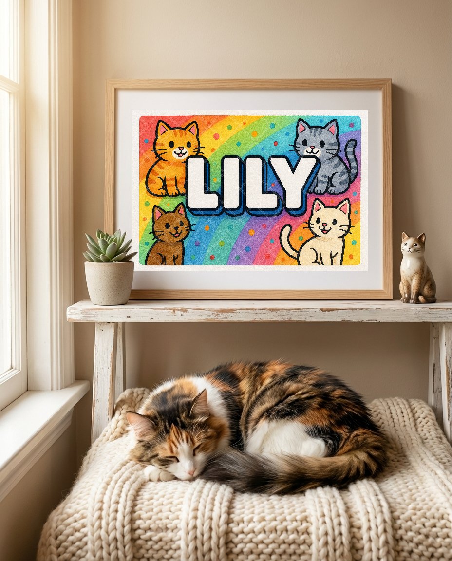 Personalized name art for Lily