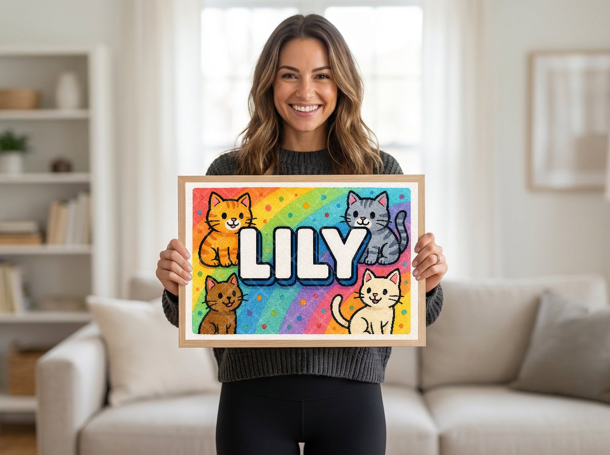 Personalized name art for Lily
