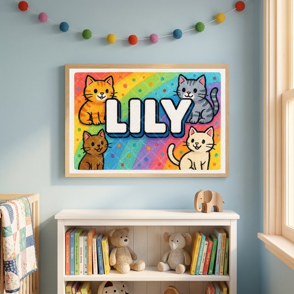 Personalized name art for Lily