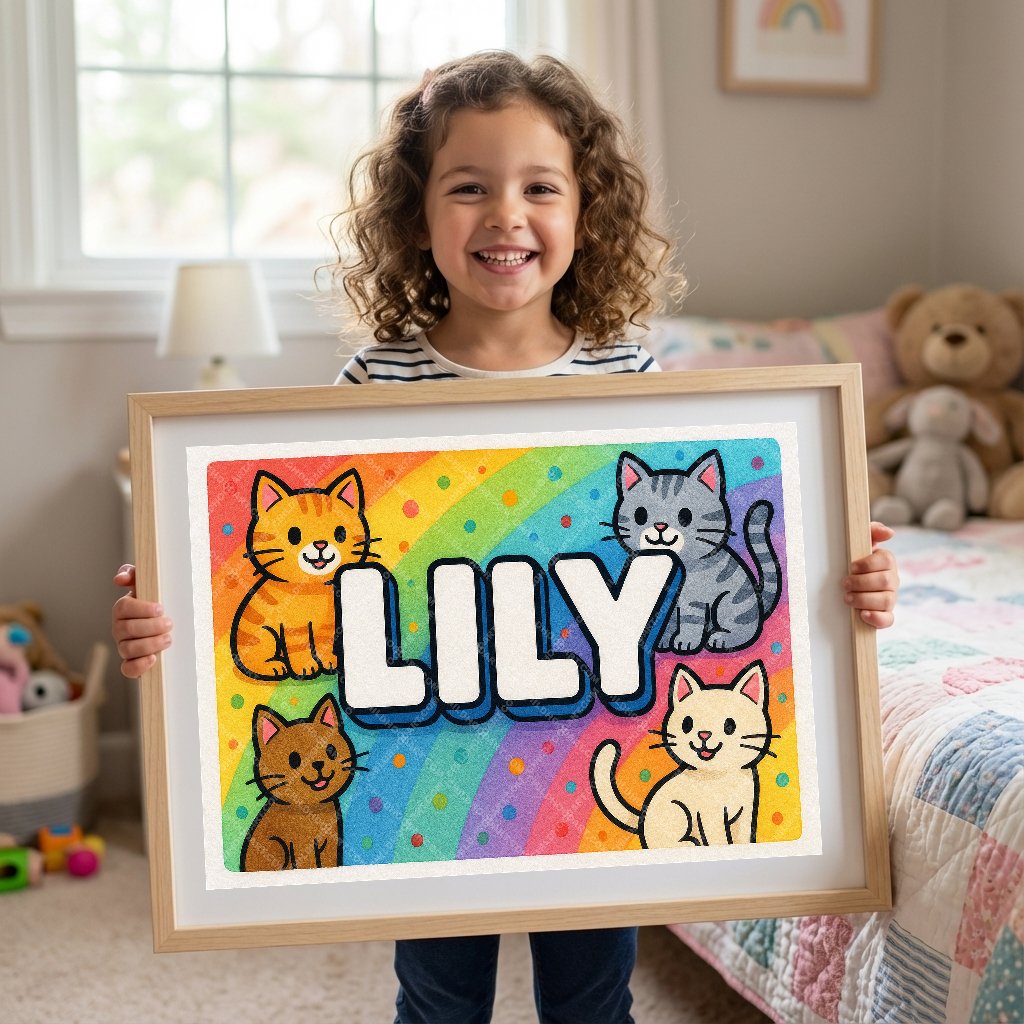 Personalized name art for Lily