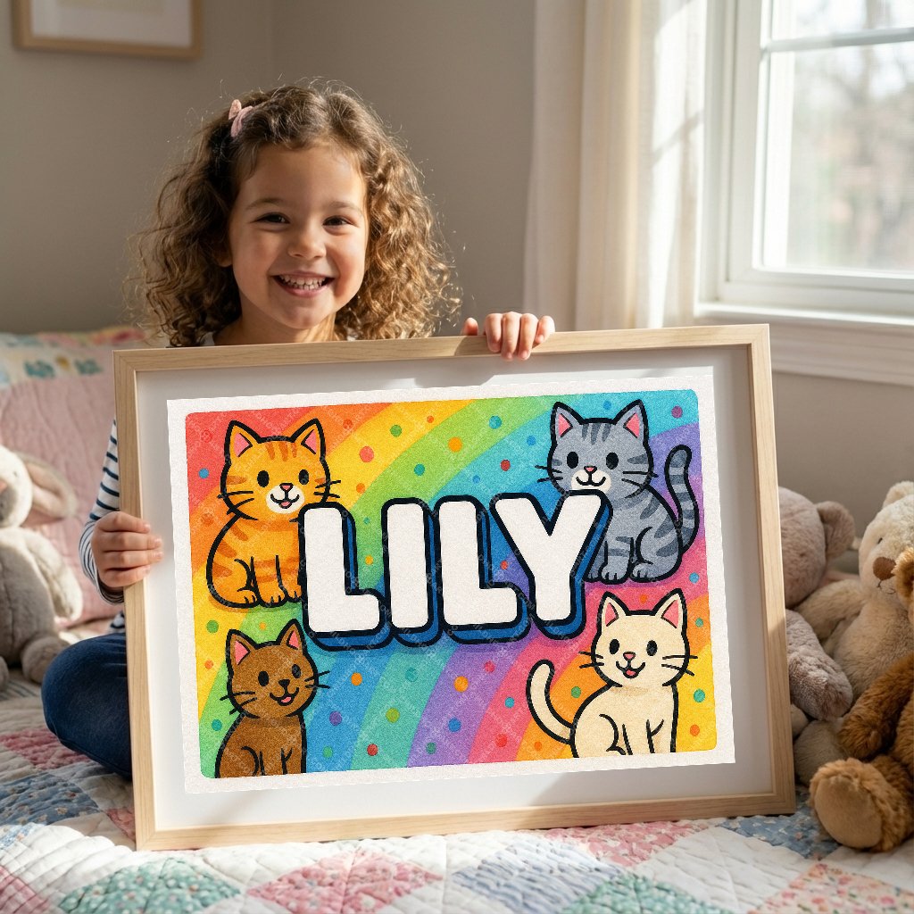 Personalized name art for Lily