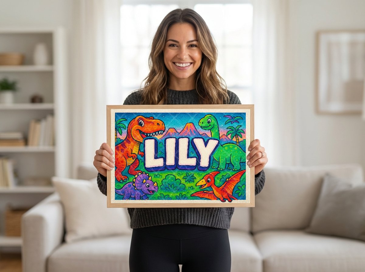 Personalized name art for Lily