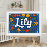 Calm personalized name art for Lily