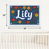 Calm personalized name art for Lily