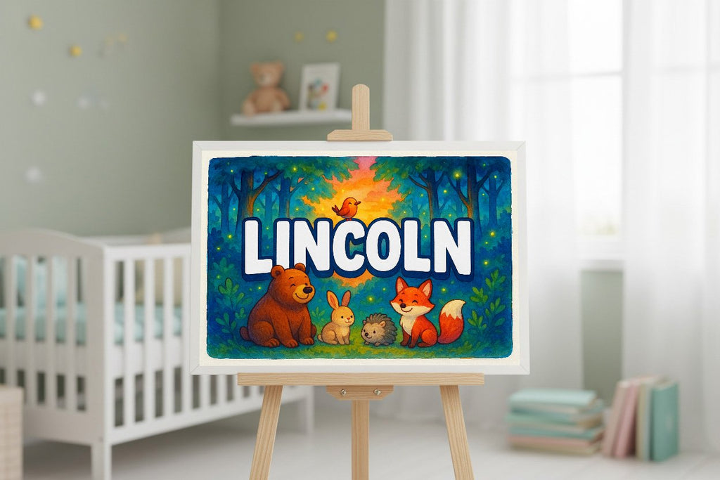 Personalized name art for Lincoln