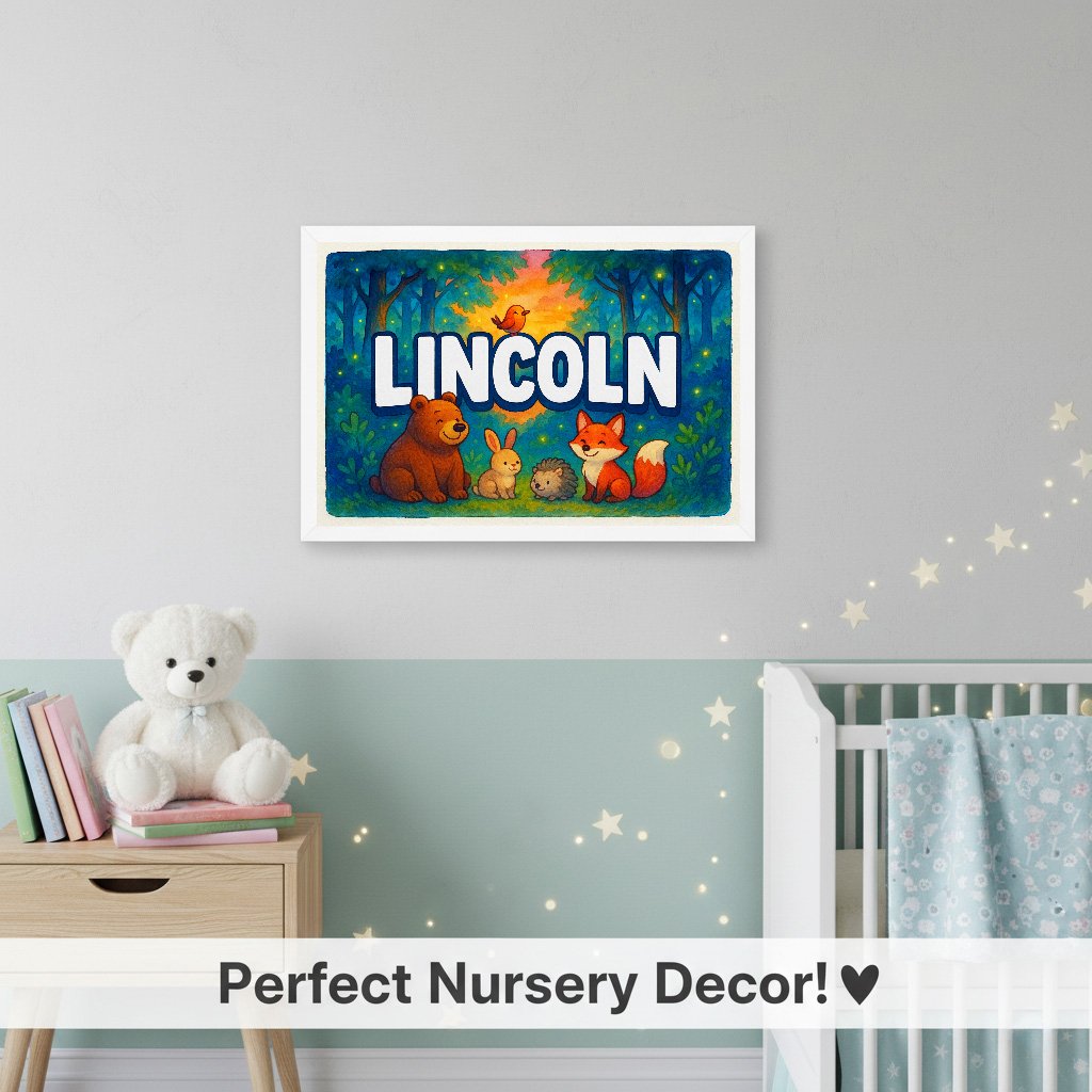 Personalized name art for Lincoln