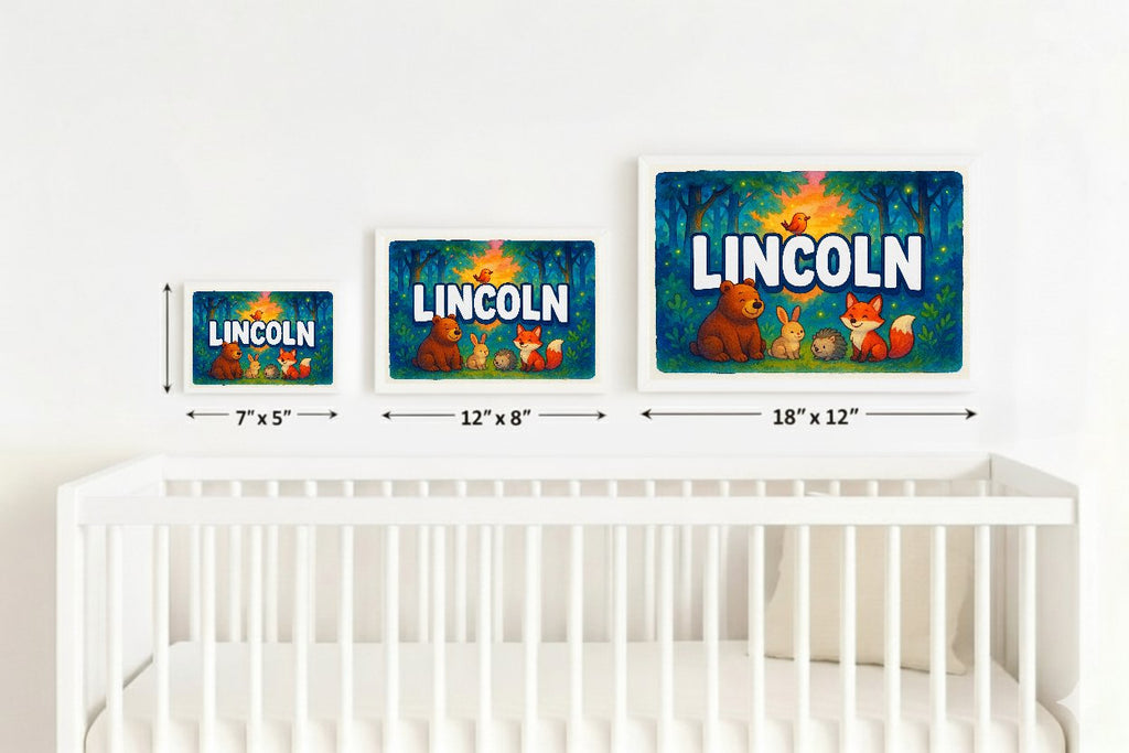 Personalized name art for Lincoln