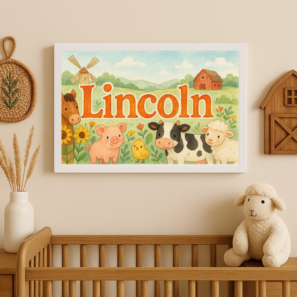 Lincoln's Customized Farm Name Art 02
