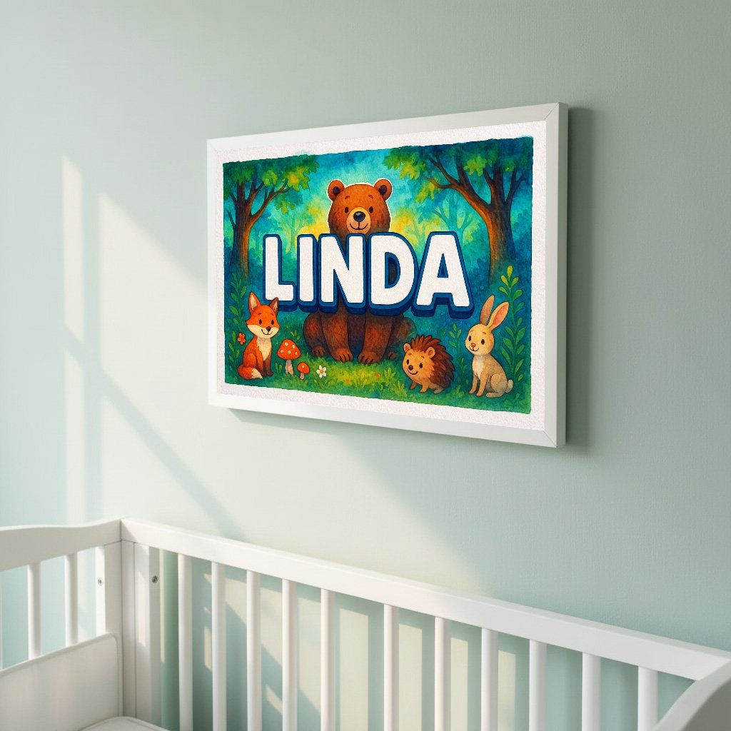 Personalized name art for Linda