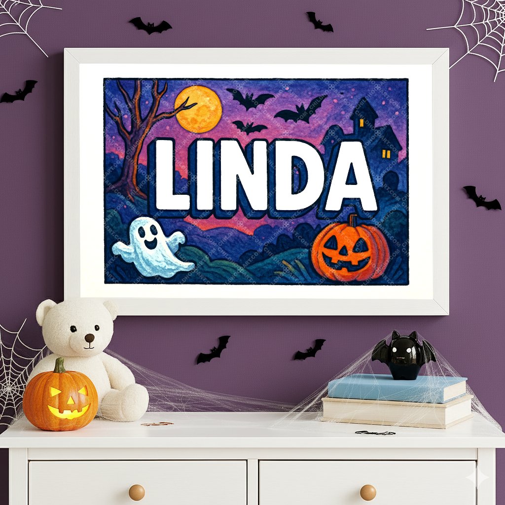 Personalized name art for Linda