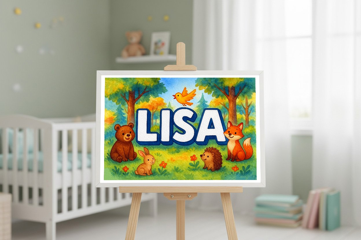 Personalized name art for Lisa