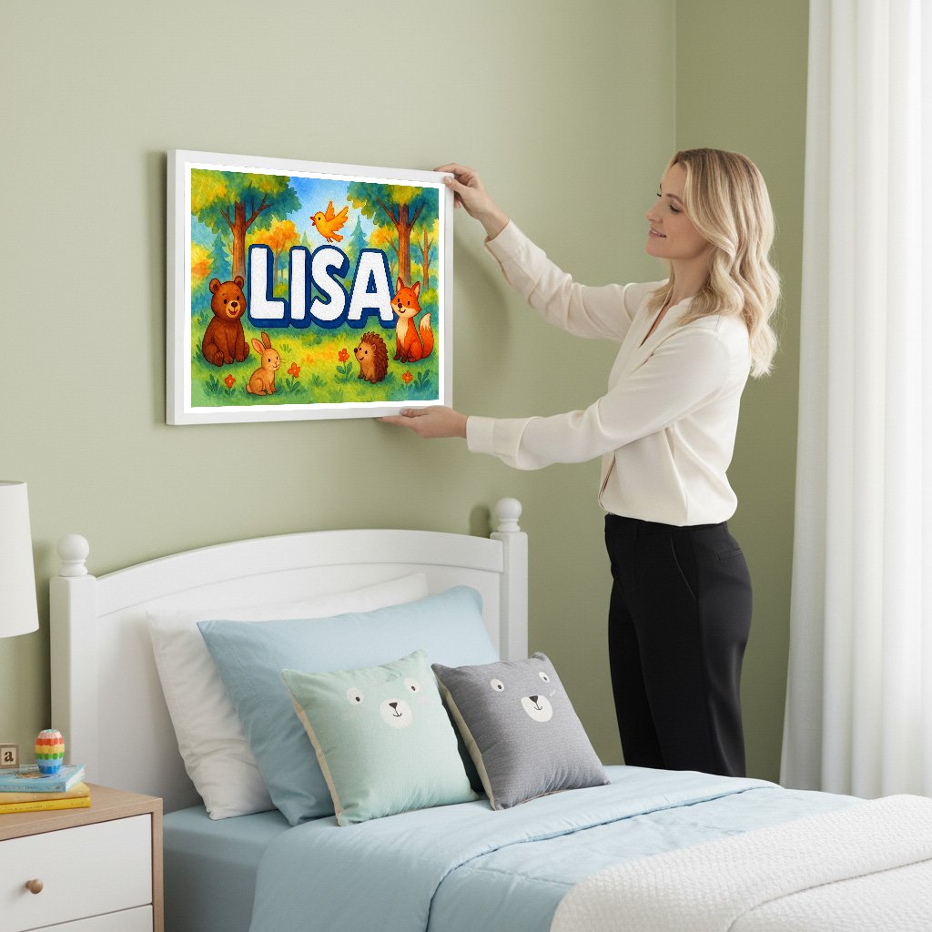 Personalized name art for Lisa