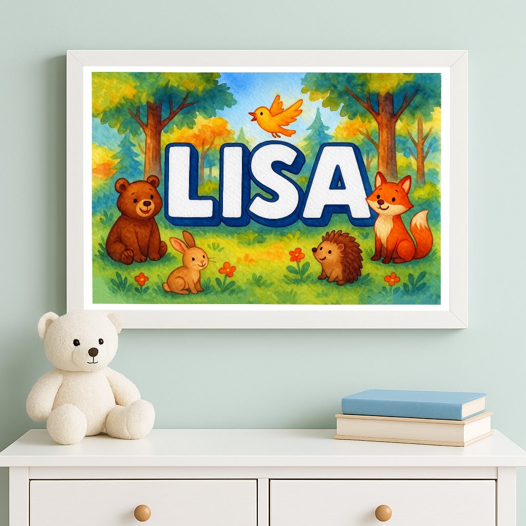 Personalized name art for Lisa