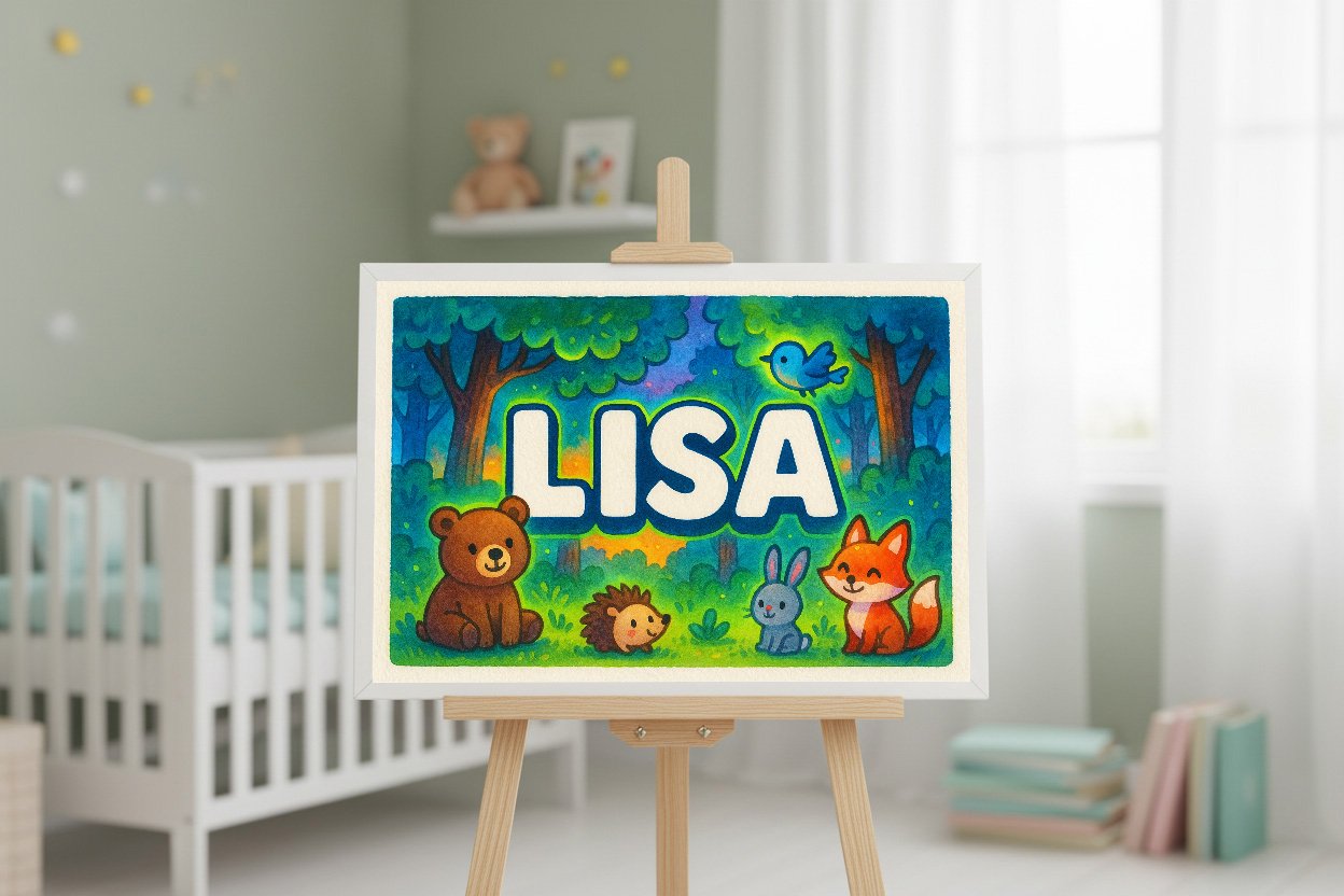 Personalized name art for Lisa