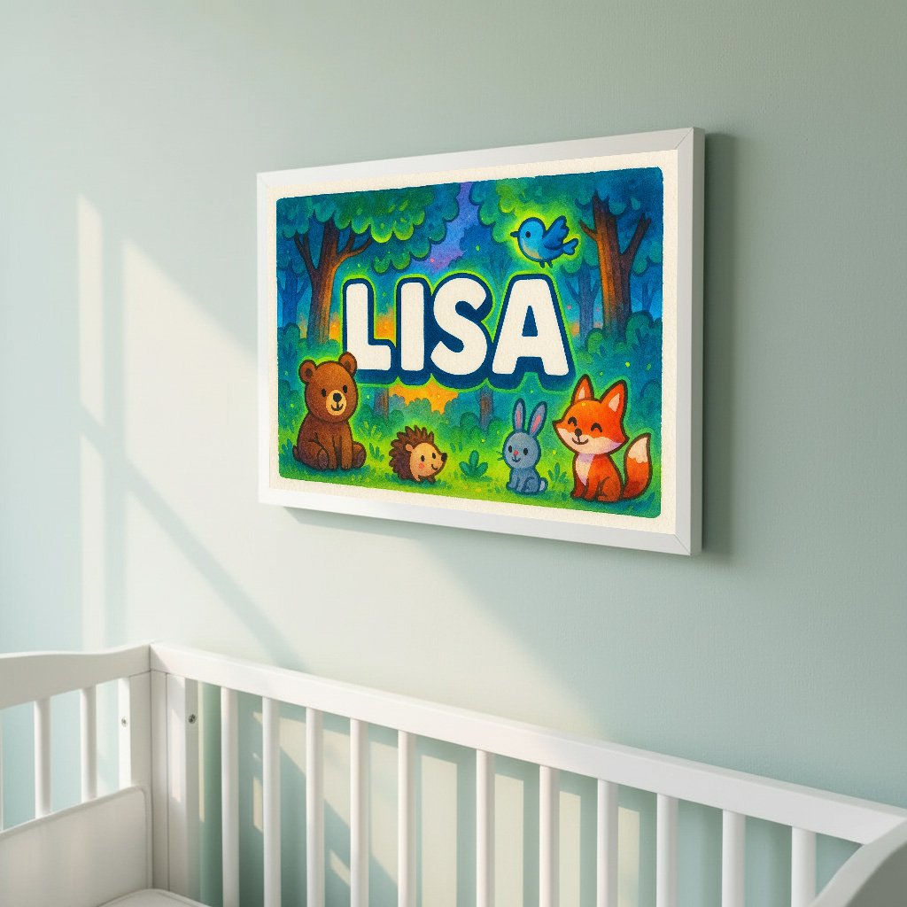 Personalized name art for Lisa