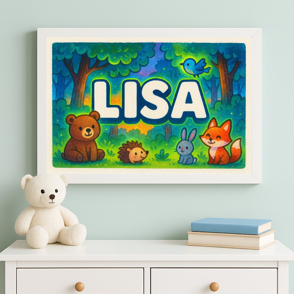 Personalized name art for Lisa