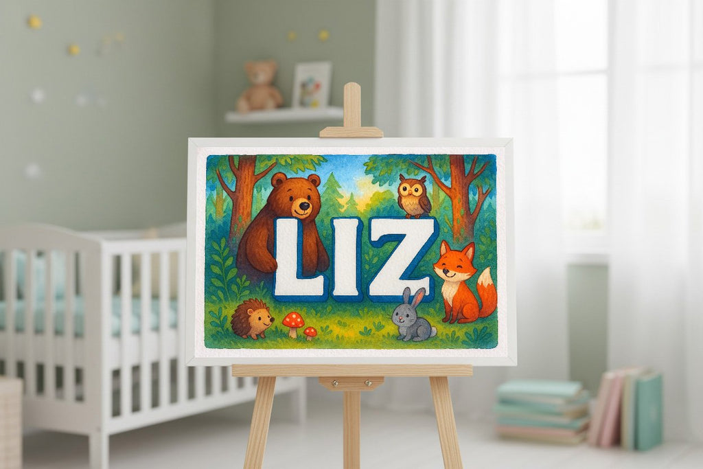 Personalized name art for Liz