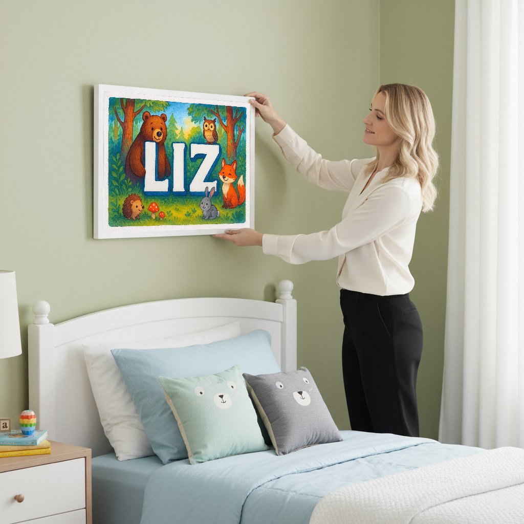Personalized name art for Liz