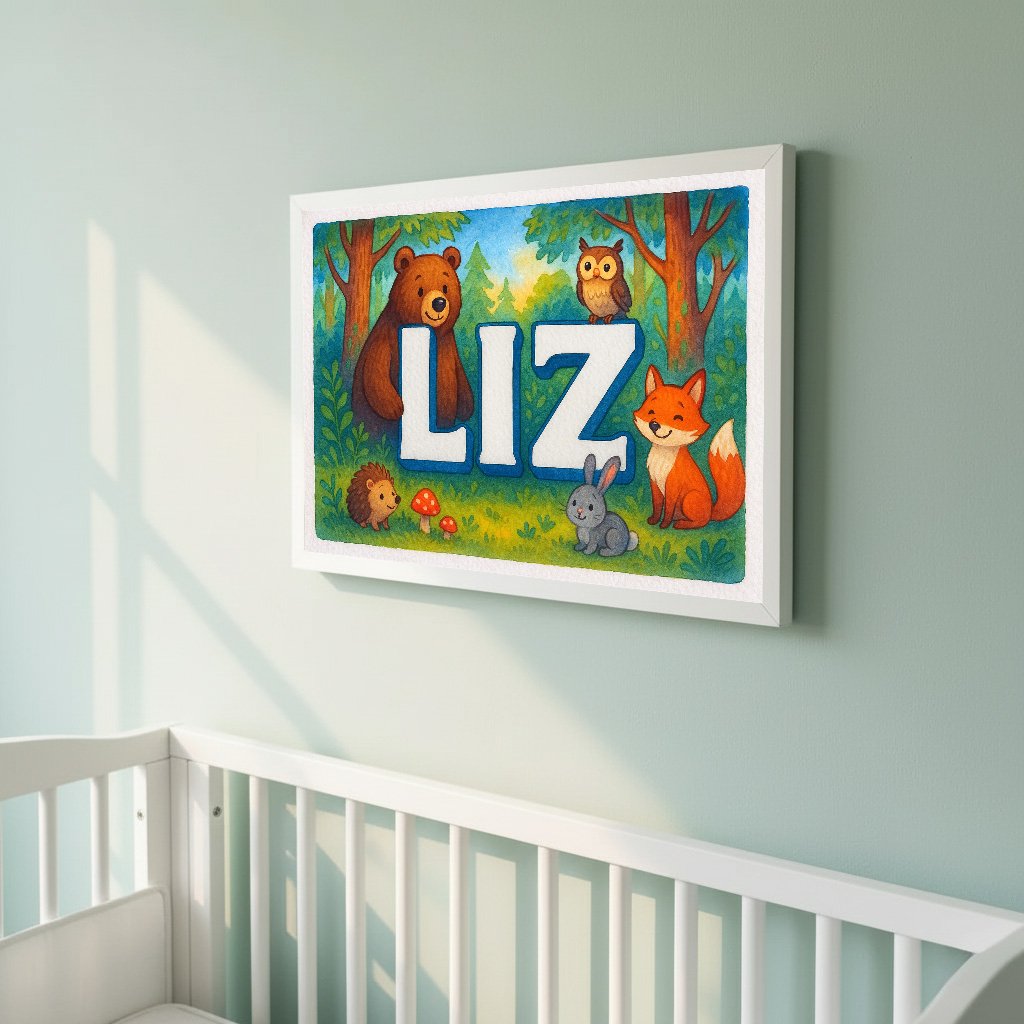 Personalized name art for Liz