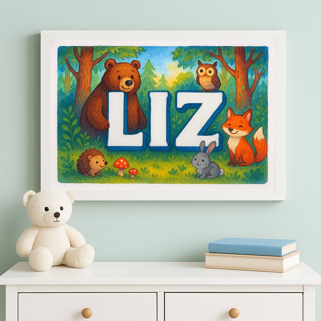Personalized name art for Liz