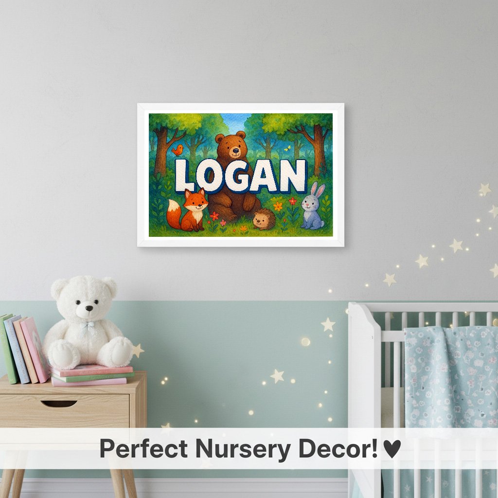 Personalized name art for Logan
